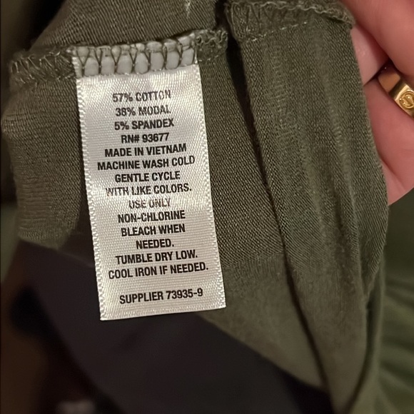 ana A New Approach longsleeve green camo pattern women’s shirt casual top Small​ - Picture 5 of 6